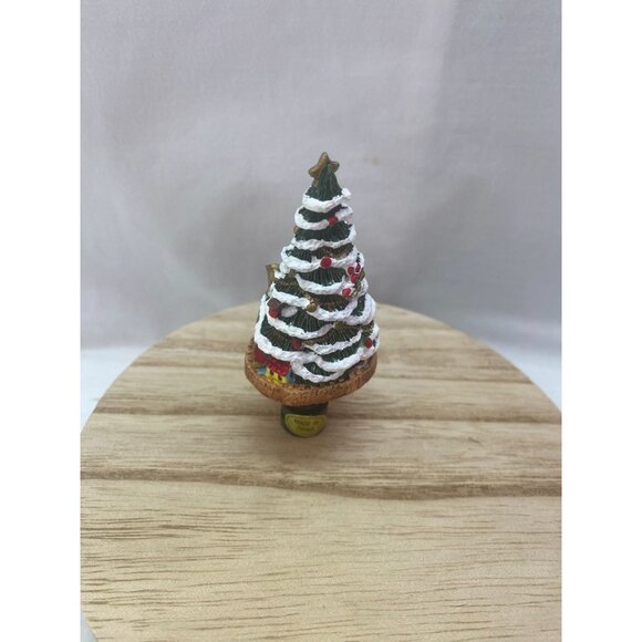 Polystone Christmas Tree Lamp Ornament 2 1/8in Tall NIB - Picture 2 of 6